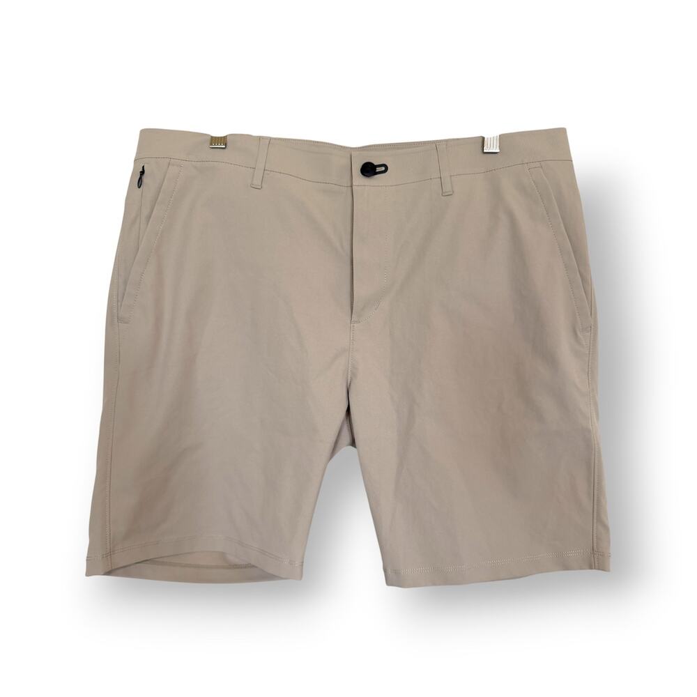 Public Rec All Day Every Day Performance Shorts Tan Men's Stretch Golf sz 36